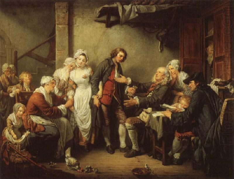 Jean-Baptiste Greuze The Village Marriage Contract china oil painting image